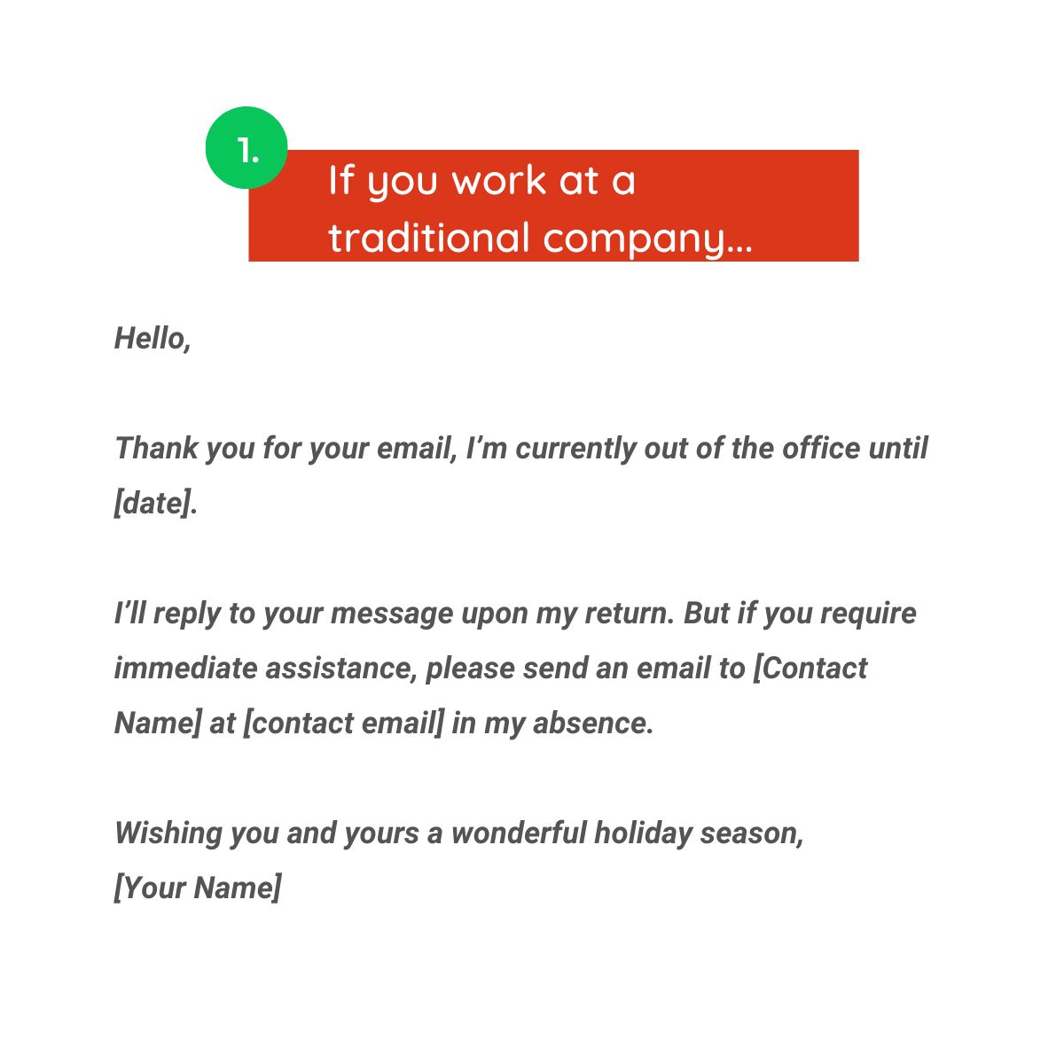 4 Holiday Out-of-Office Templates By Recruiter, Lee Ann Chan – Careers ...